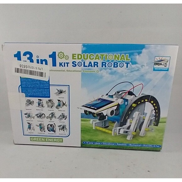 13 In 1 Educational Solar Power Robot Kit Turtle-Bot Green Energy Model - Picture 4 of 9